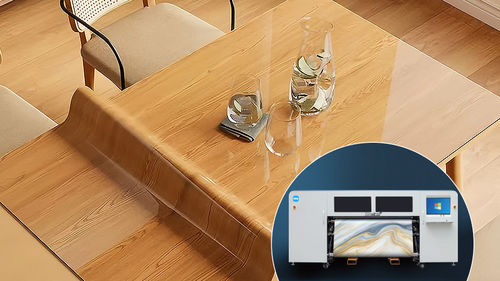 Drucklösung für Tischdecken und Tischmatten mit PET-Transferfolie